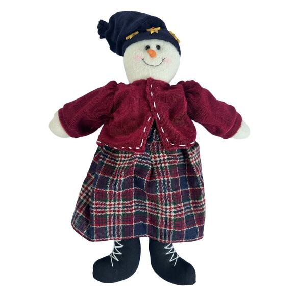 Raz Imports Snowman and Snowwoman Couple-Shelf Sitter Dolls-15 inches-Nice!! - Picture 5 of 13